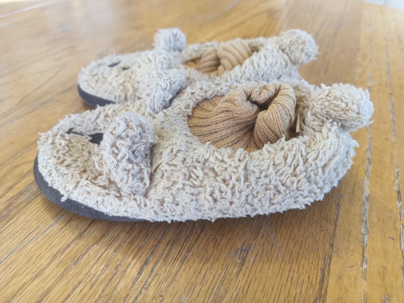 Baby Gap Teddy Bear Slippers size 9/10, Shoes 9 (Toddler:2-4yr)