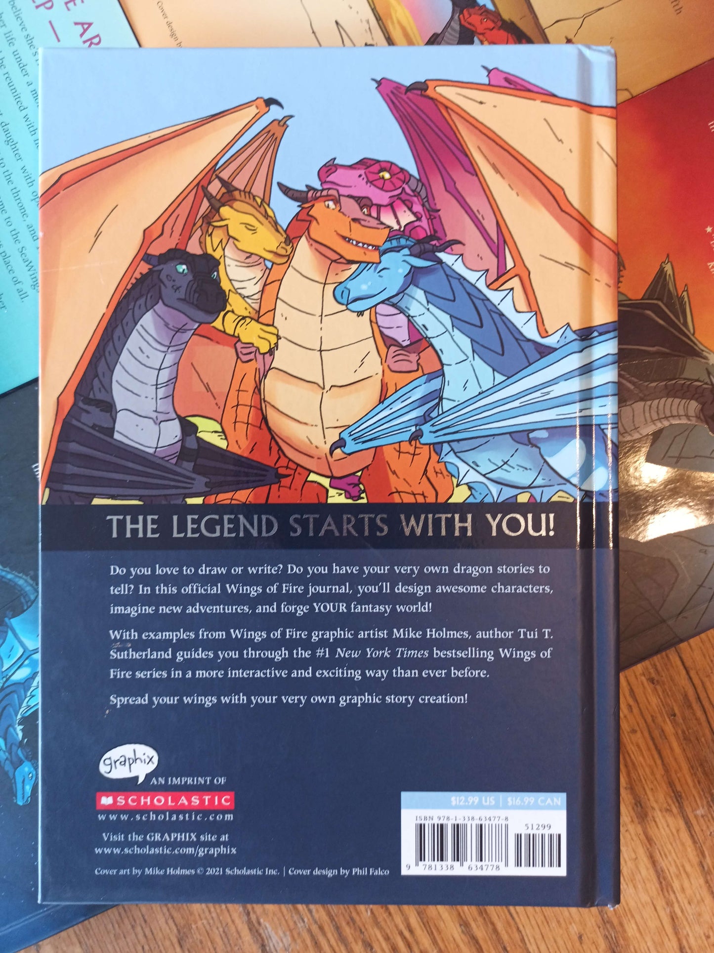 Wings of Fire Graphic Novel Collection #1-6 + Journal 'Forge Your Dragon World'