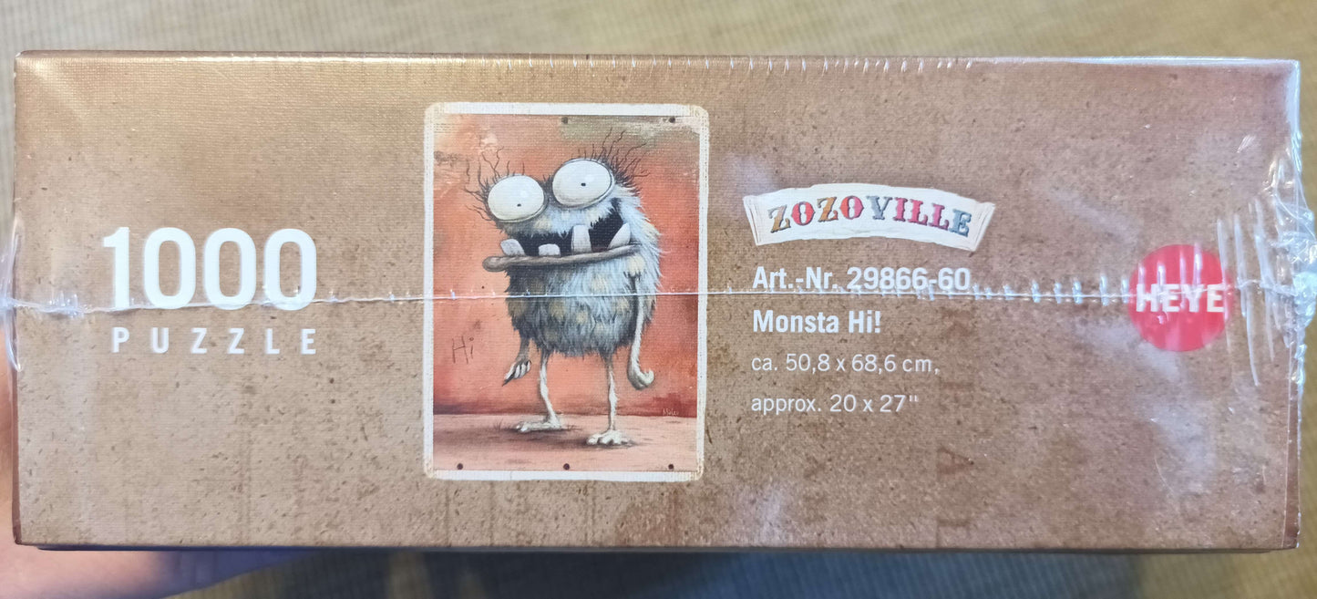 Heye Zozoville - Monsta Hi! 1000pc Puzzle - New in Packaging