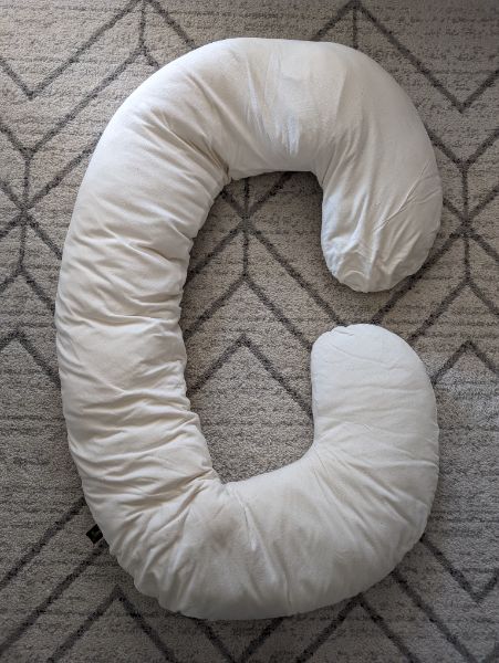 Original Snoogle Pregnancy Pillow with Cover, MSRP: $100