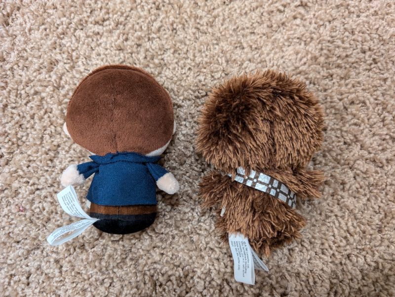 Star Wars Han Solo and Chewbacca in Millennium Falcon Plush Set