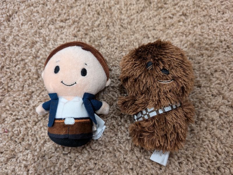 Star Wars Han Solo and Chewbacca in Millennium Falcon Plush Set