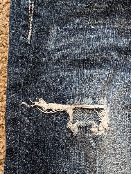 Motherhood Secret Fit Belly Distressed Jeans, Maternity M (8-10)