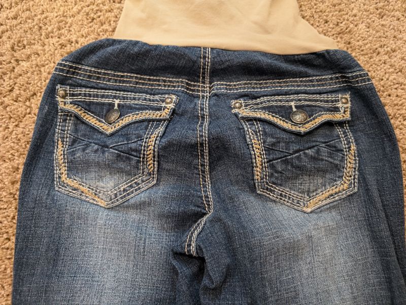 Motherhood Secret Fit Belly Distressed Jeans, Maternity M (8-10)