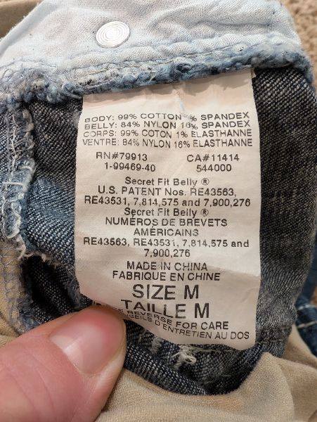 Motherhood Secret Fit Belly Distressed Jeans, Maternity M (8-10)