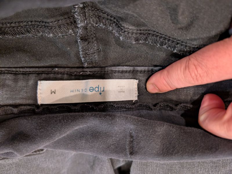 Ripe Black Denim Maternity Jeans-Medium, MSRP: $110, Maternity M (8-10)