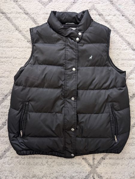 Down Filled Maternity Vest, Black, Medium, Maternity M (8-10)