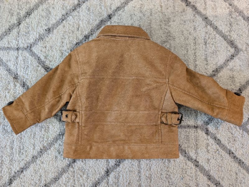 Light Brown "Leather" Jacket, 12-18M, Kids 18 Month (12-18M)