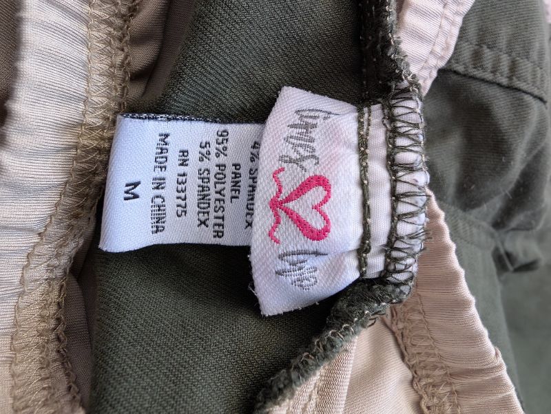 "Times Two" Green Maternity Jeans, Medium, Maternity M (8-10)