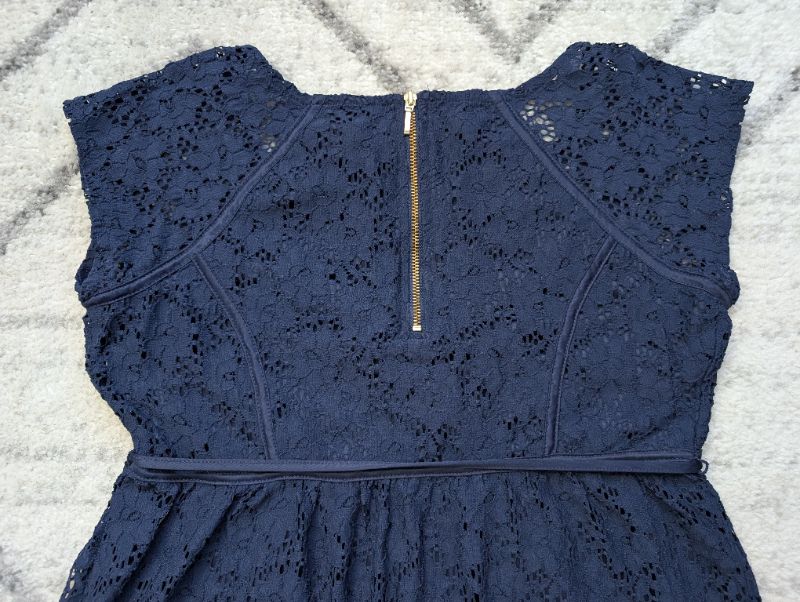 Motherhood, Navy Blue Lace Dress, Small, Maternity S (4-6)
