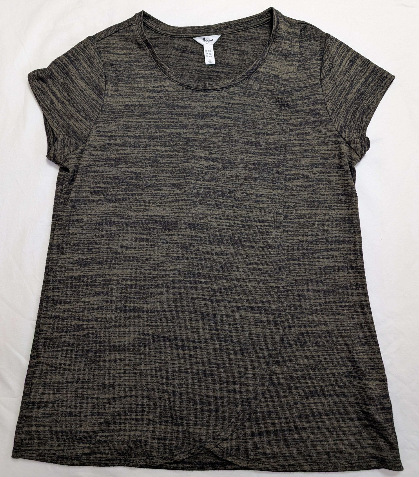 2 Nursing Tops, Green-Black & Floral, Medium, MSRP: $60, Maternity M (8-10)