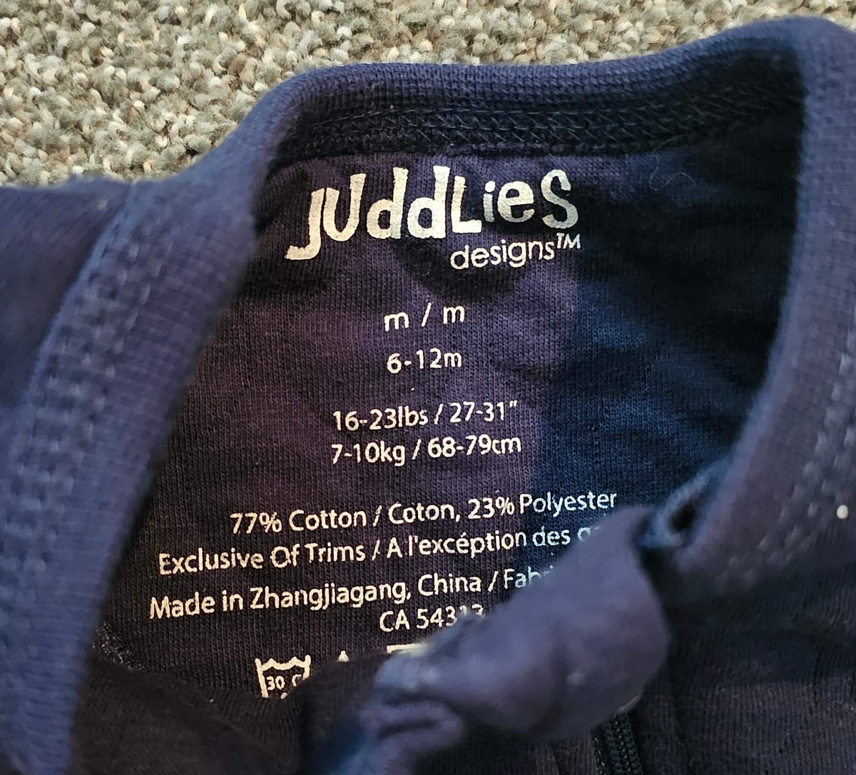Quilted Sleeper with Textured Soles 6-12m NWOT, Kids 9 Month (6-9M)