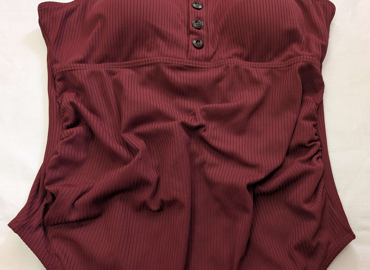 Summer Mae Burgundy Maternity Swimsuit, Large, Maternity L (12-14)