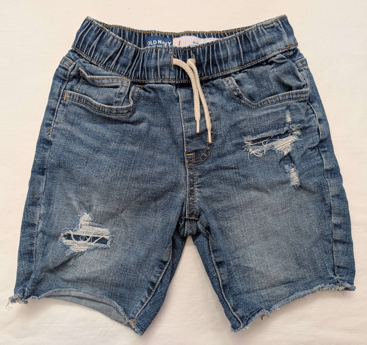 2 Pairs Jean Shorts, Size 6/7 (Small), Kids 6/6X (extra small)