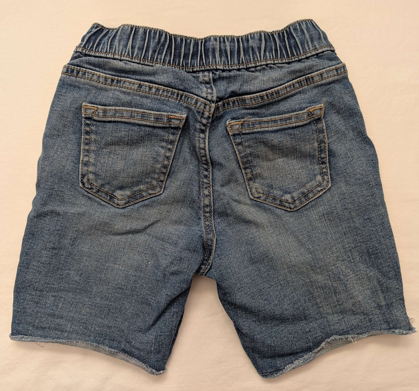 2 Pairs Jean Shorts, Size 6/7 (Small), Kids 6/6X (extra small)