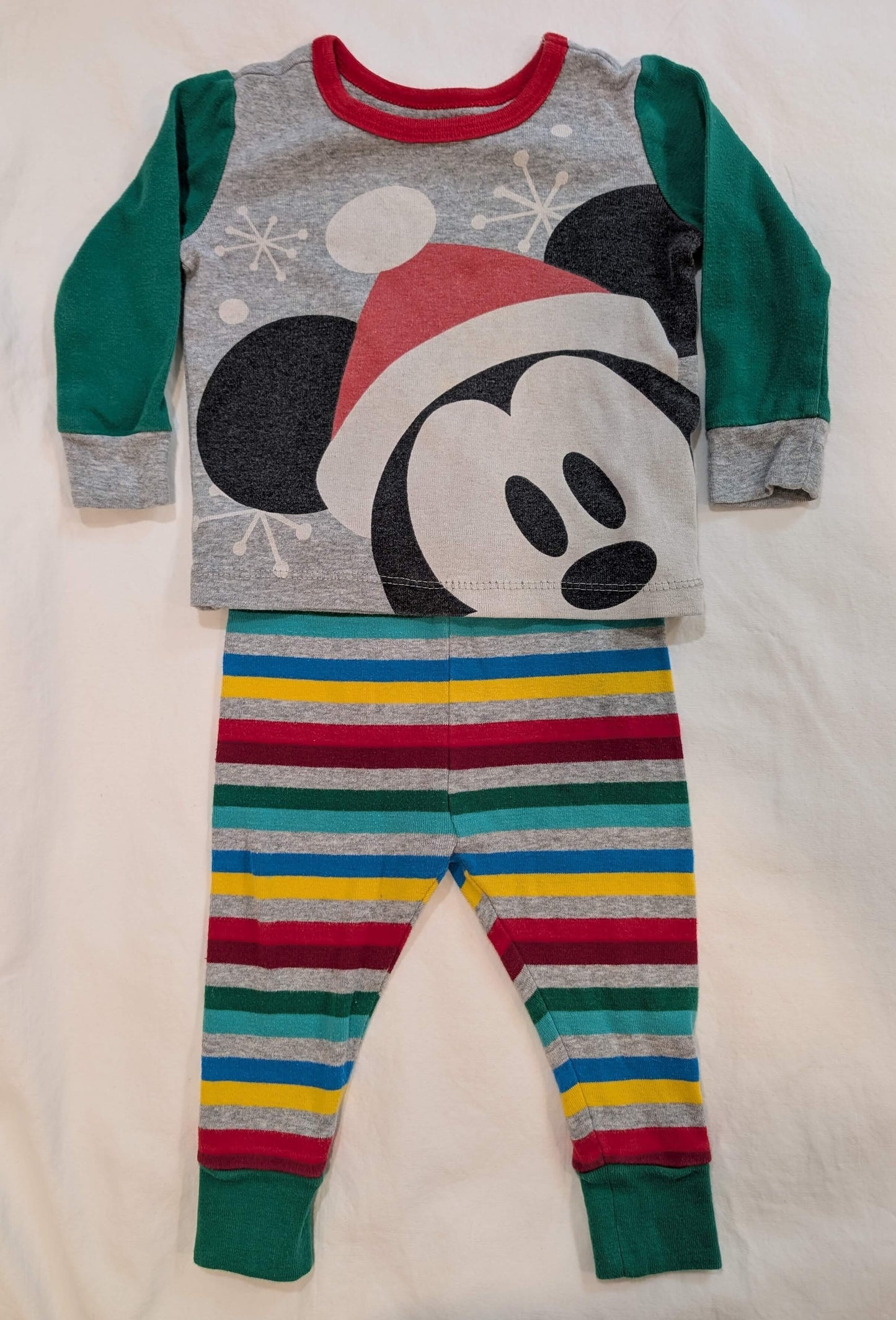 3 Pack Christmas Disney PJs, Kids 9 Month (6-9M)