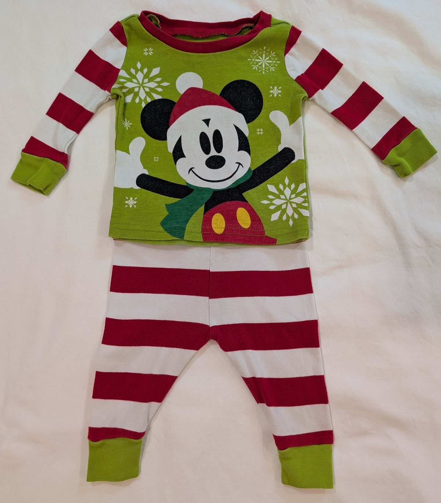 3 Pack Christmas Disney PJs, Kids 9 Month (6-9M)