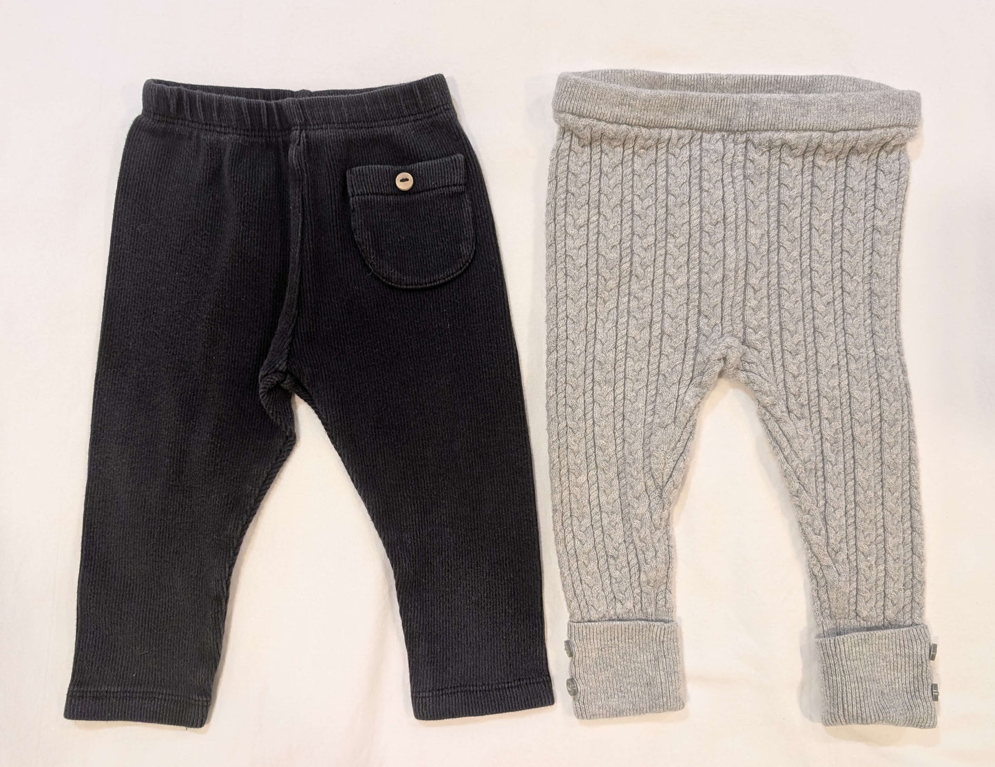 2 Pairs, 6-9M Leggings, Zara & Baby Gap, Kids 9 Month (6-9M)