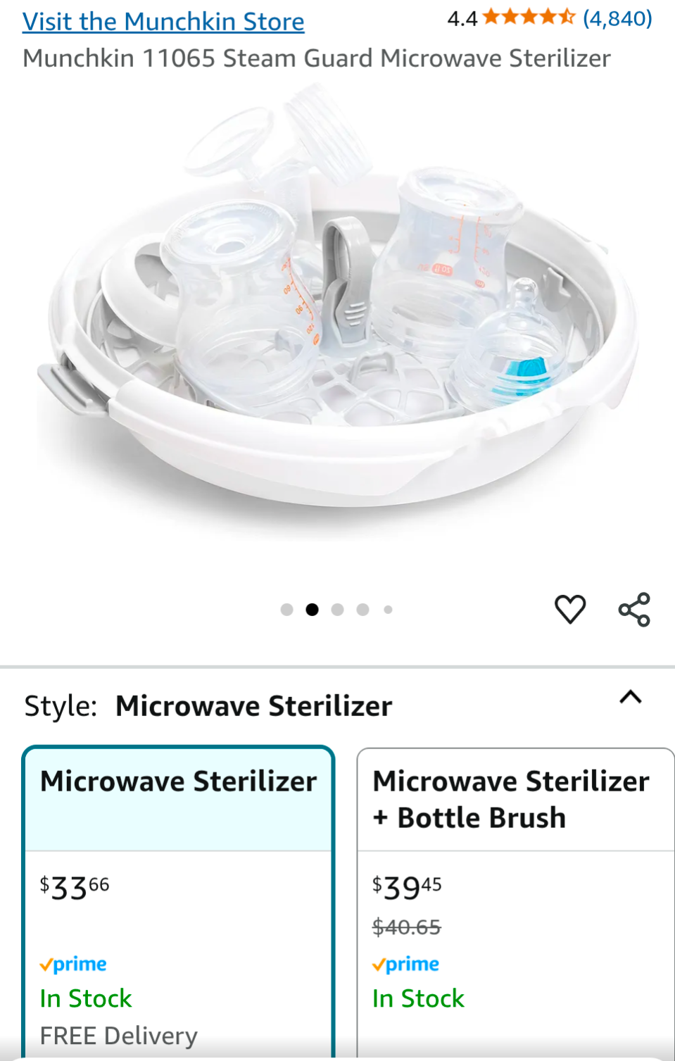 Microwave Bottle Sterilizer