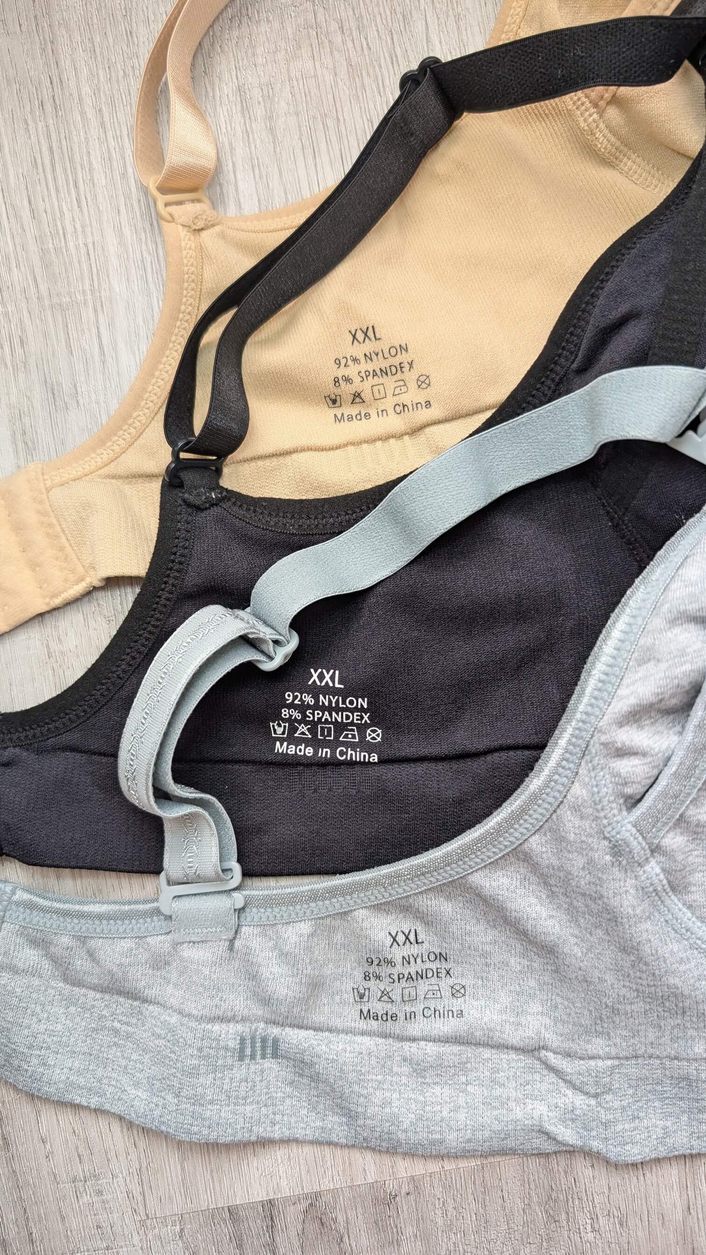 Lot of 3 Nursing Bras Size XXL Asian Fit , Maternity L (12-14)