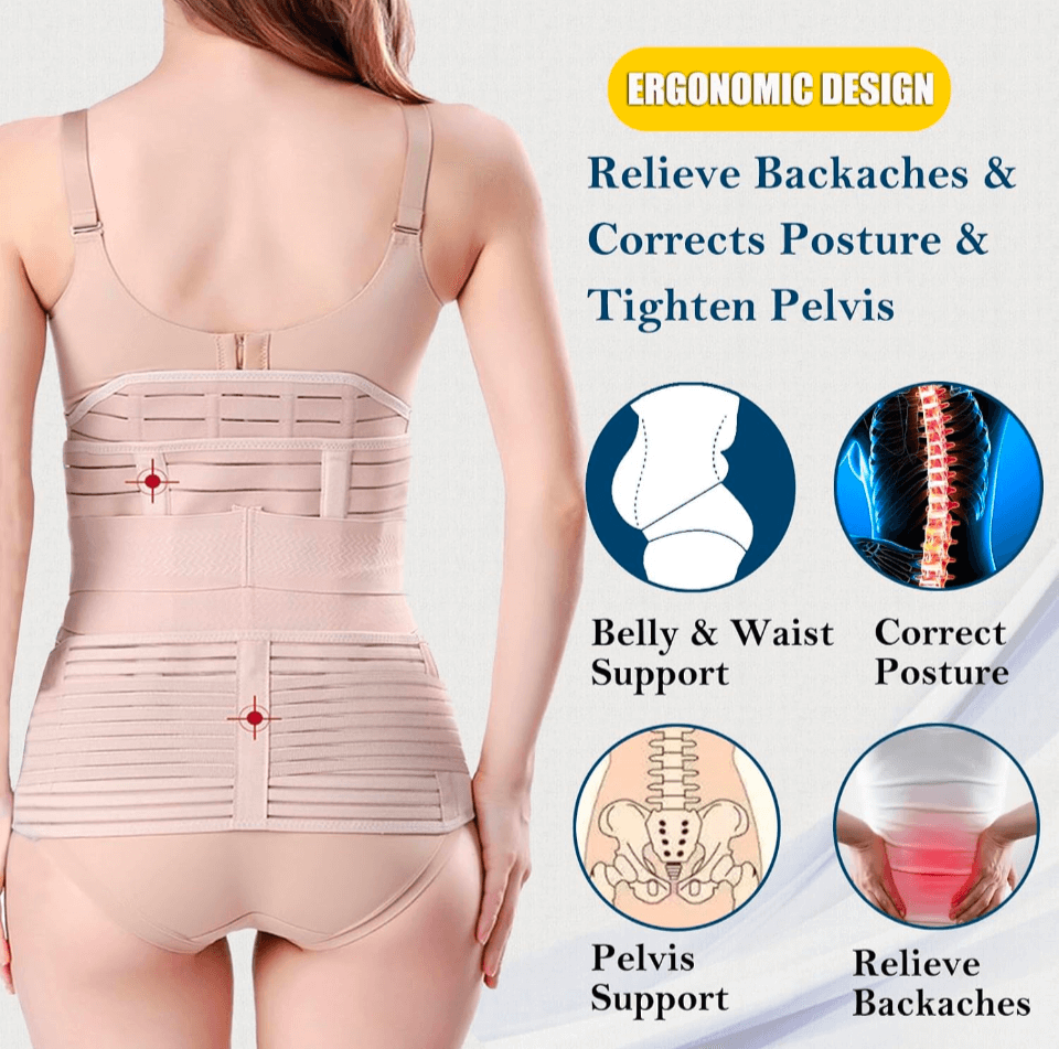 3 in 1 Post Partum Support Belt (One Size), Maternity L (12-14)