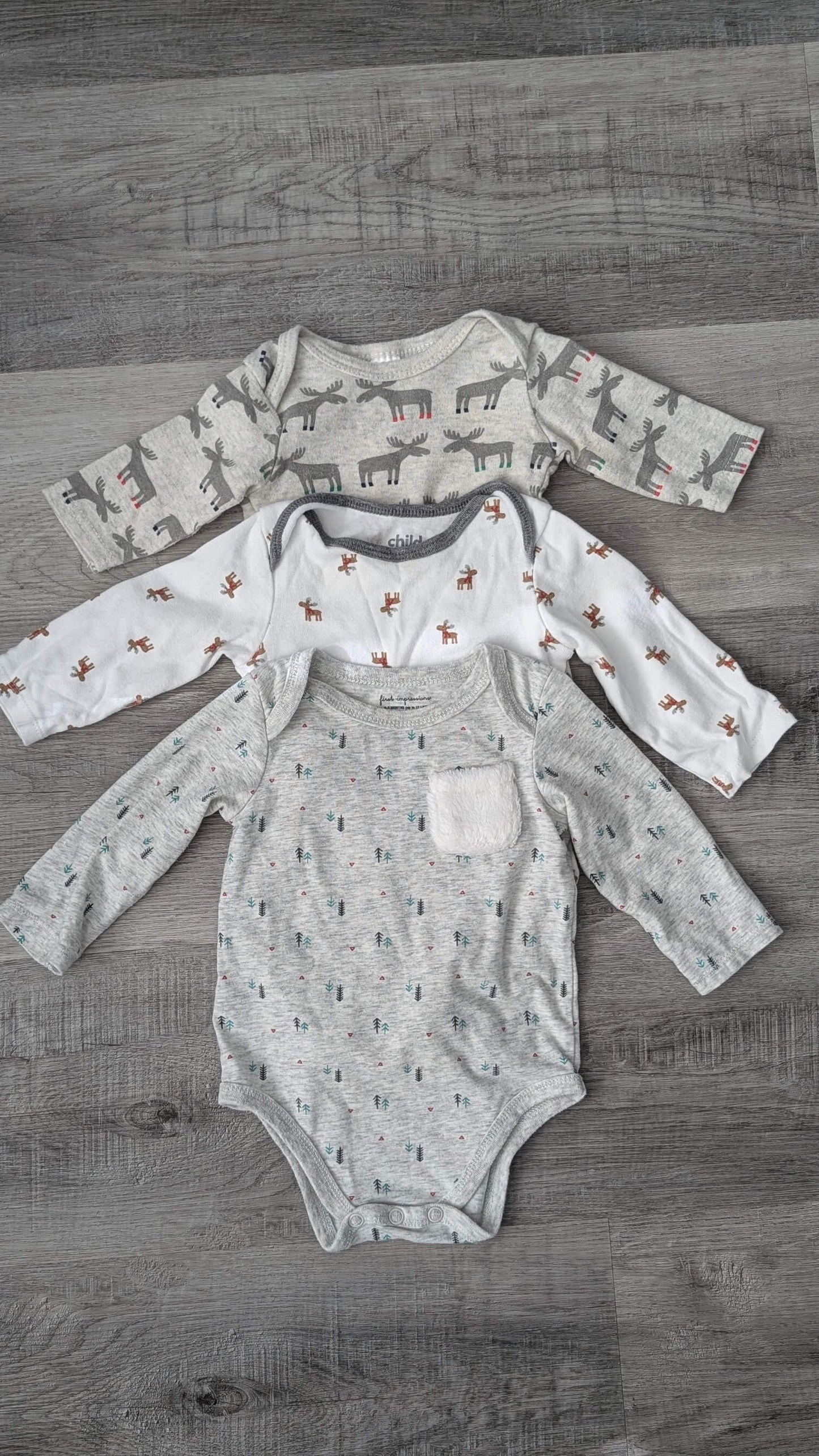 Buffalo Plaid Holiday 0-6m Lot , Kids 3 Month (0-3M)