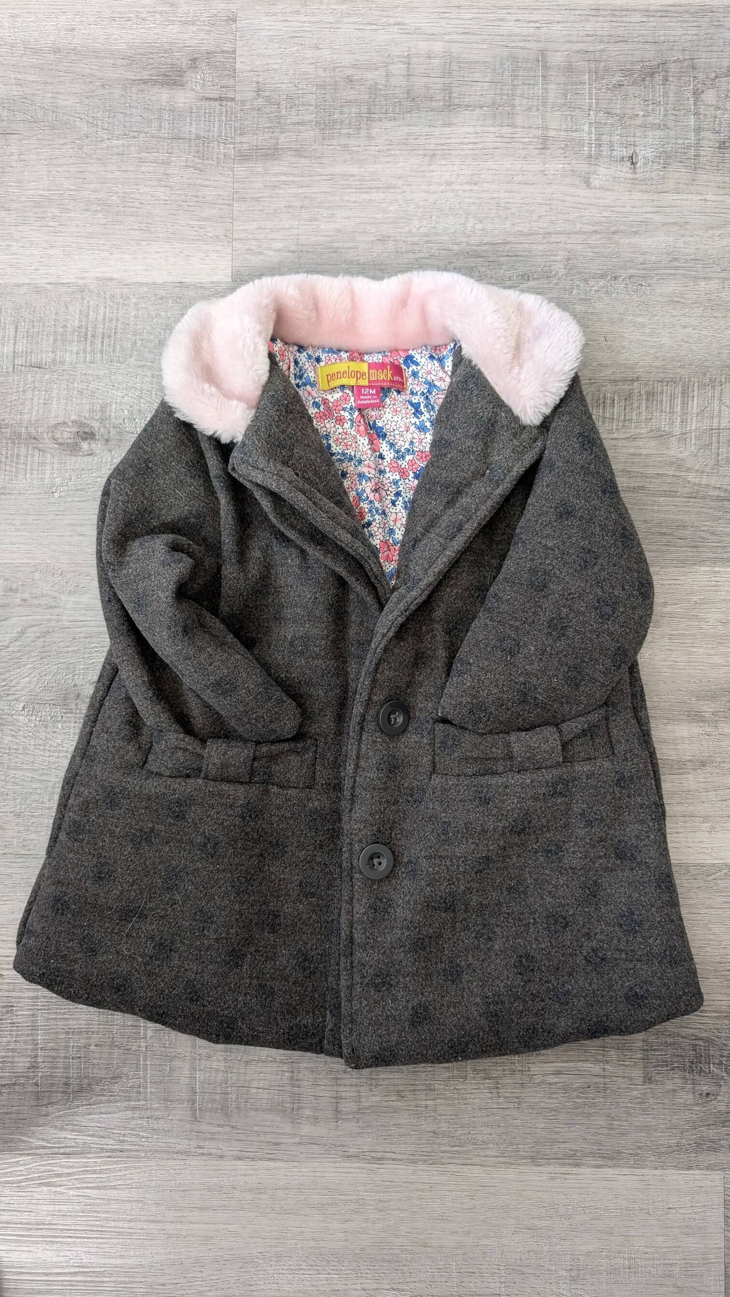 Penelope Mack Coat 12m, Kids 12 Month (9-12M)