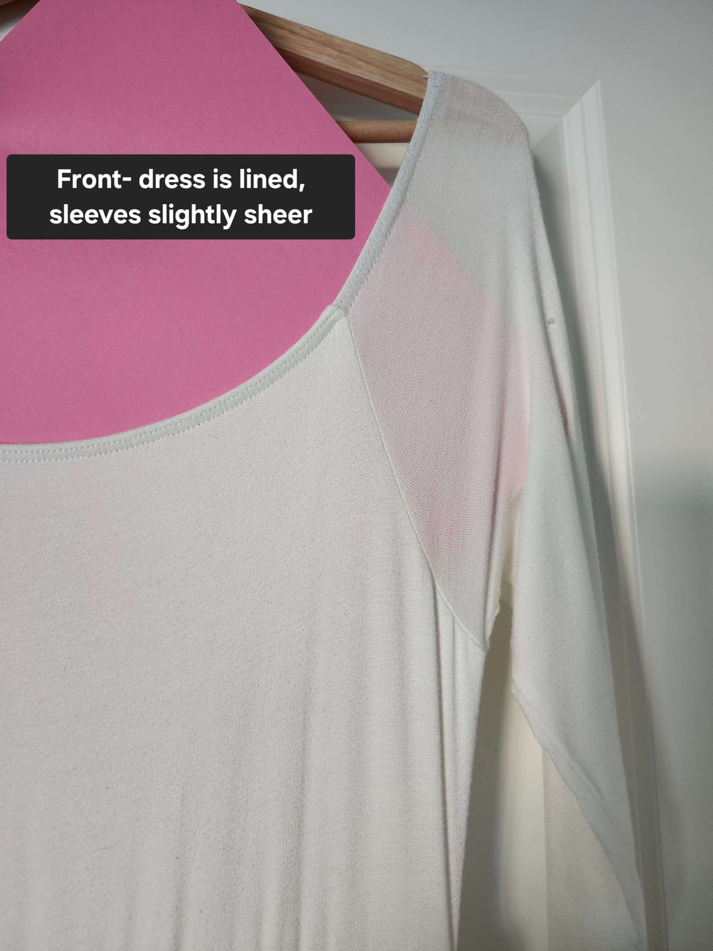 Pink Blush maternity dress, Maxi, Ivory, Large, EUC, Maternity L (12-14)