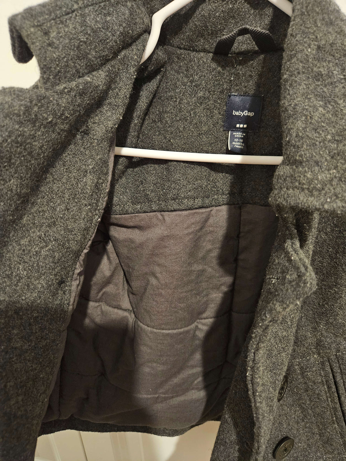 Boy's Gap peacoat jacket Size 12-18 months, Kids 18 Month (12-18M)