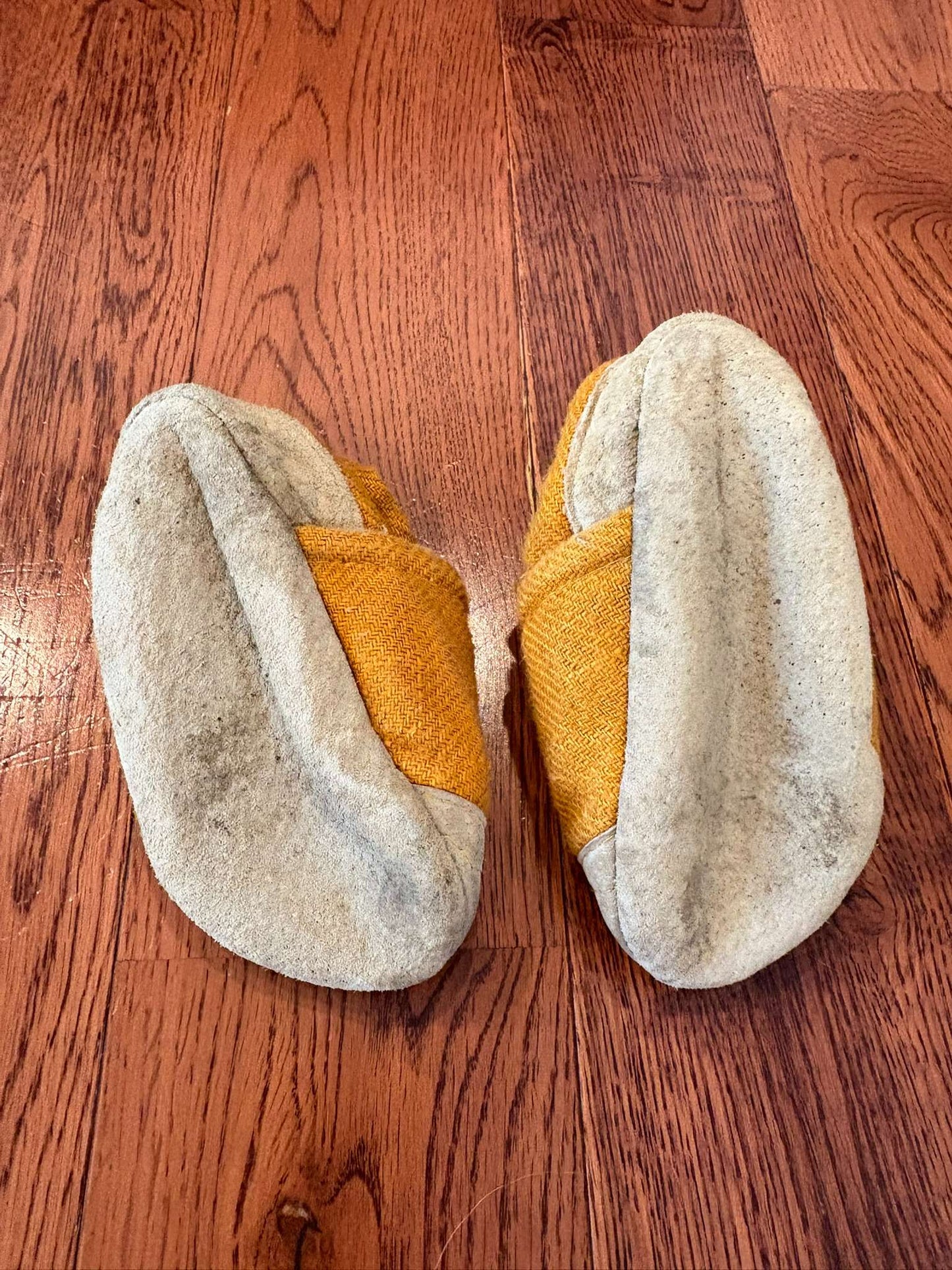 6-12 mth Orange Parker & Posie Soft Shoes, Shoes 4 (Baby: 0-12 mth)