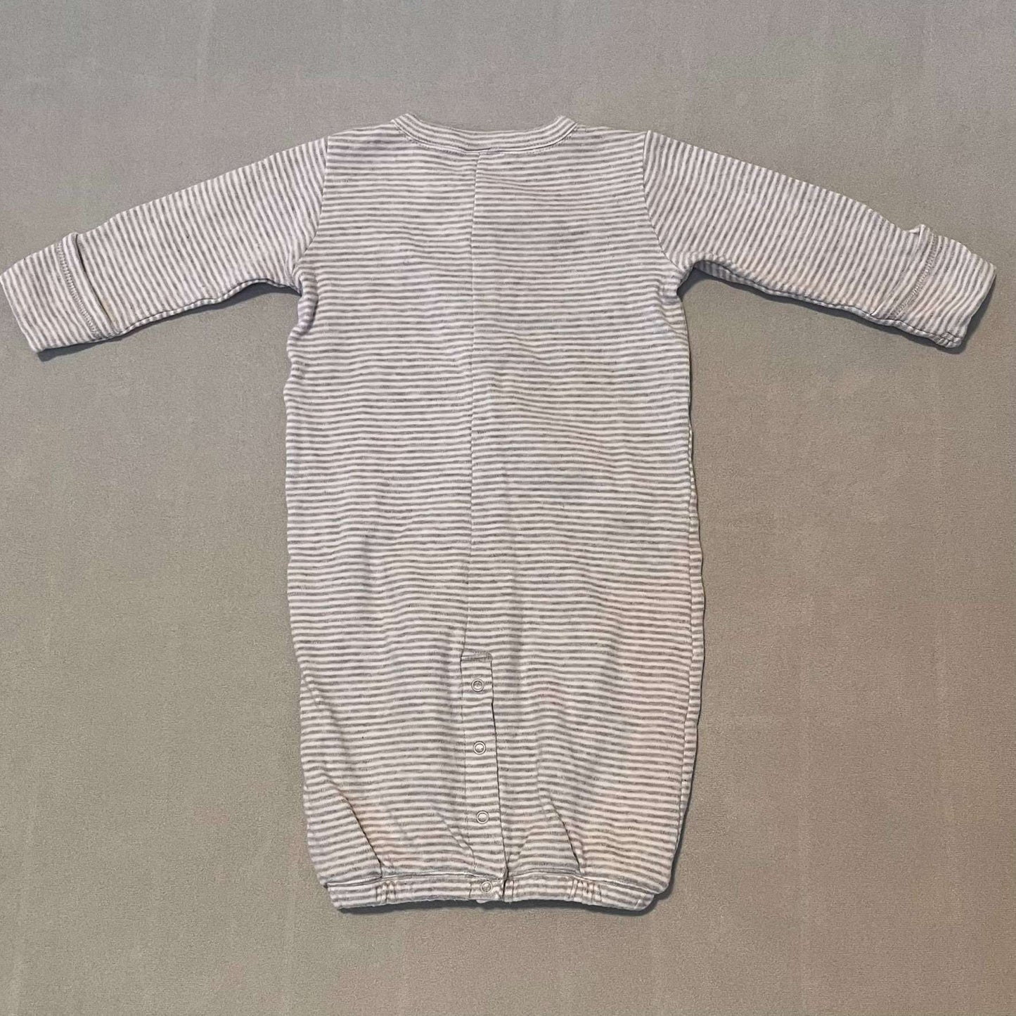 0-6mth Button Nightgown, Kids 3 Month (0-3M)