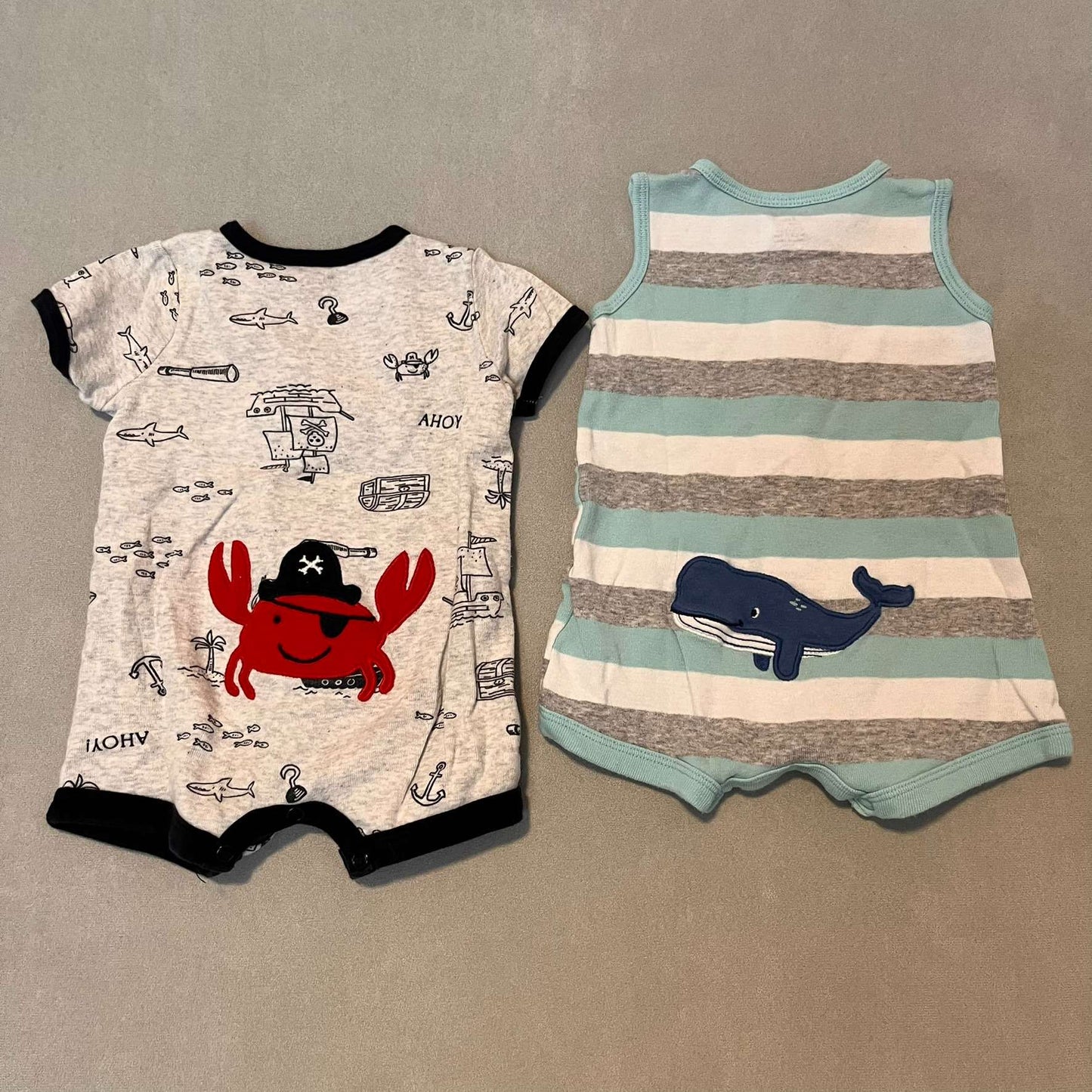 4 x Summer Onesies, Kids 3 Month (0-3M)