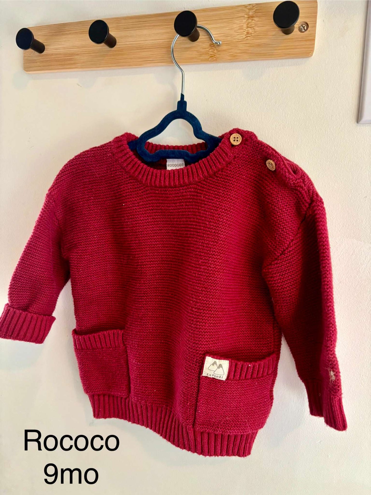 Rococo Red Sweater 9 months, Kids 9 Month (6-9M)