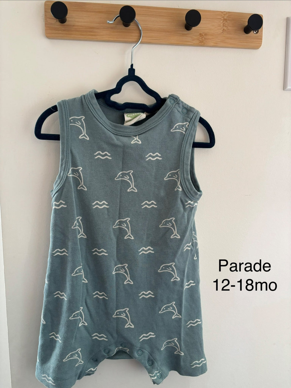 Parade organics dolphin romper 12-18months , Kids 18 Month (12-18M)