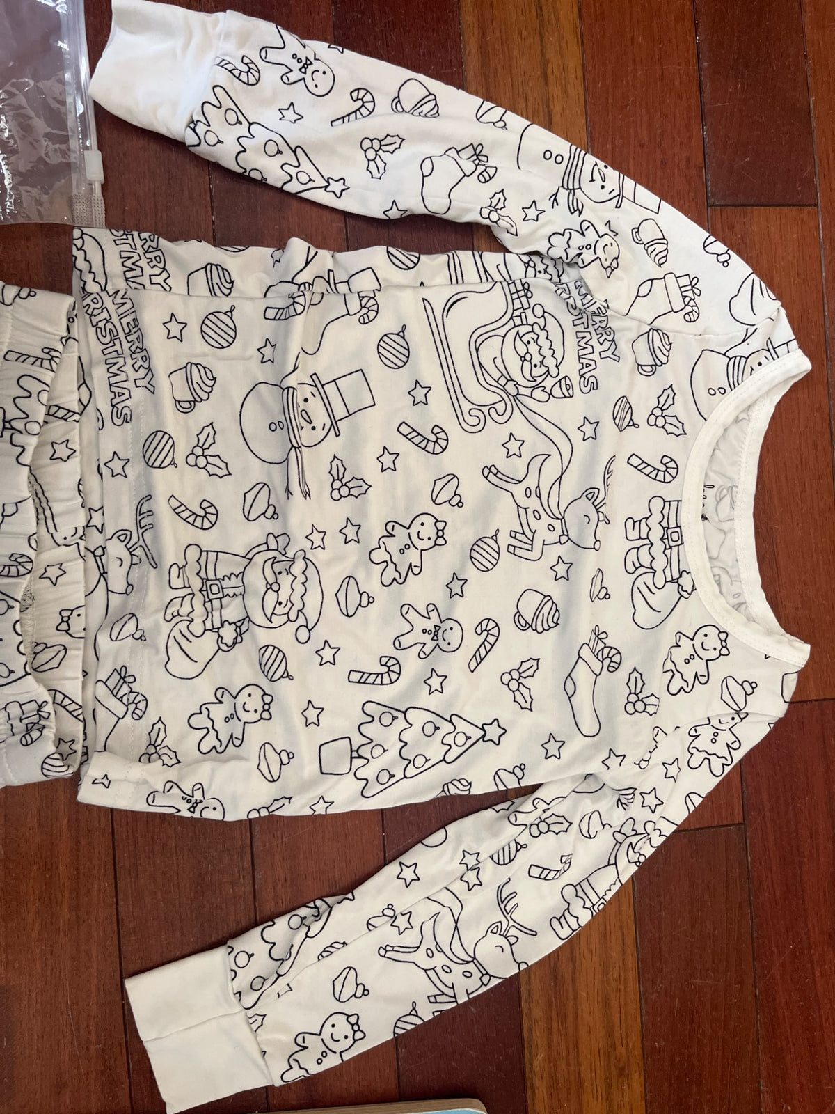 Christmas colouring pajamas msrp $34 USD , Kids 2T