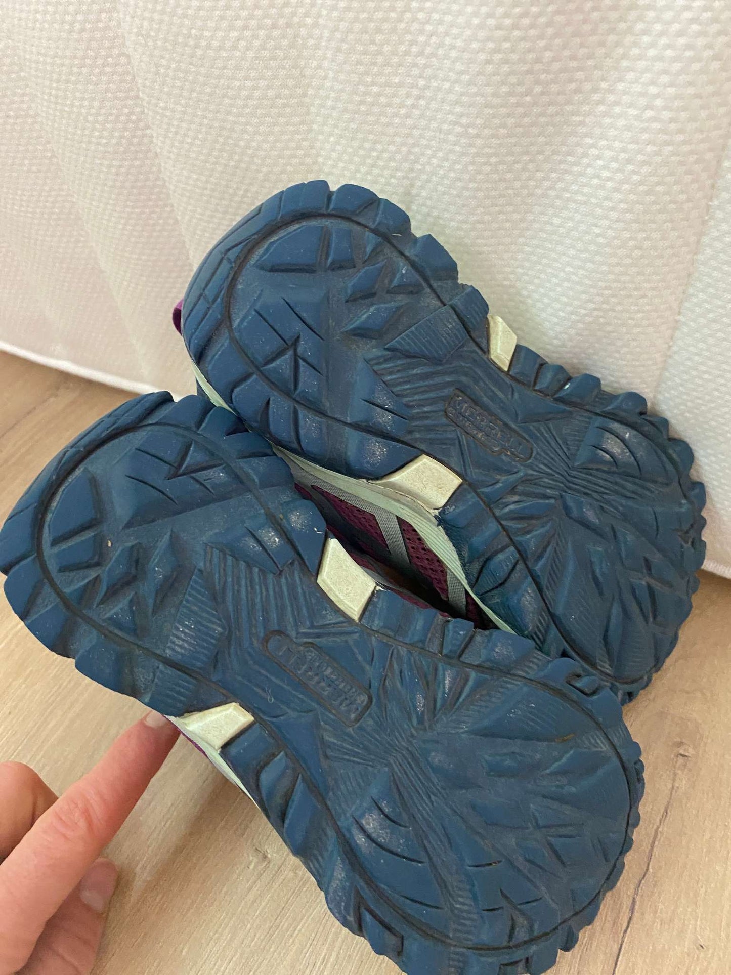 Merrel Hiking Boots, Velcro strap Blue/Purple, Shoes 11 (Toddler:2-4yr)
