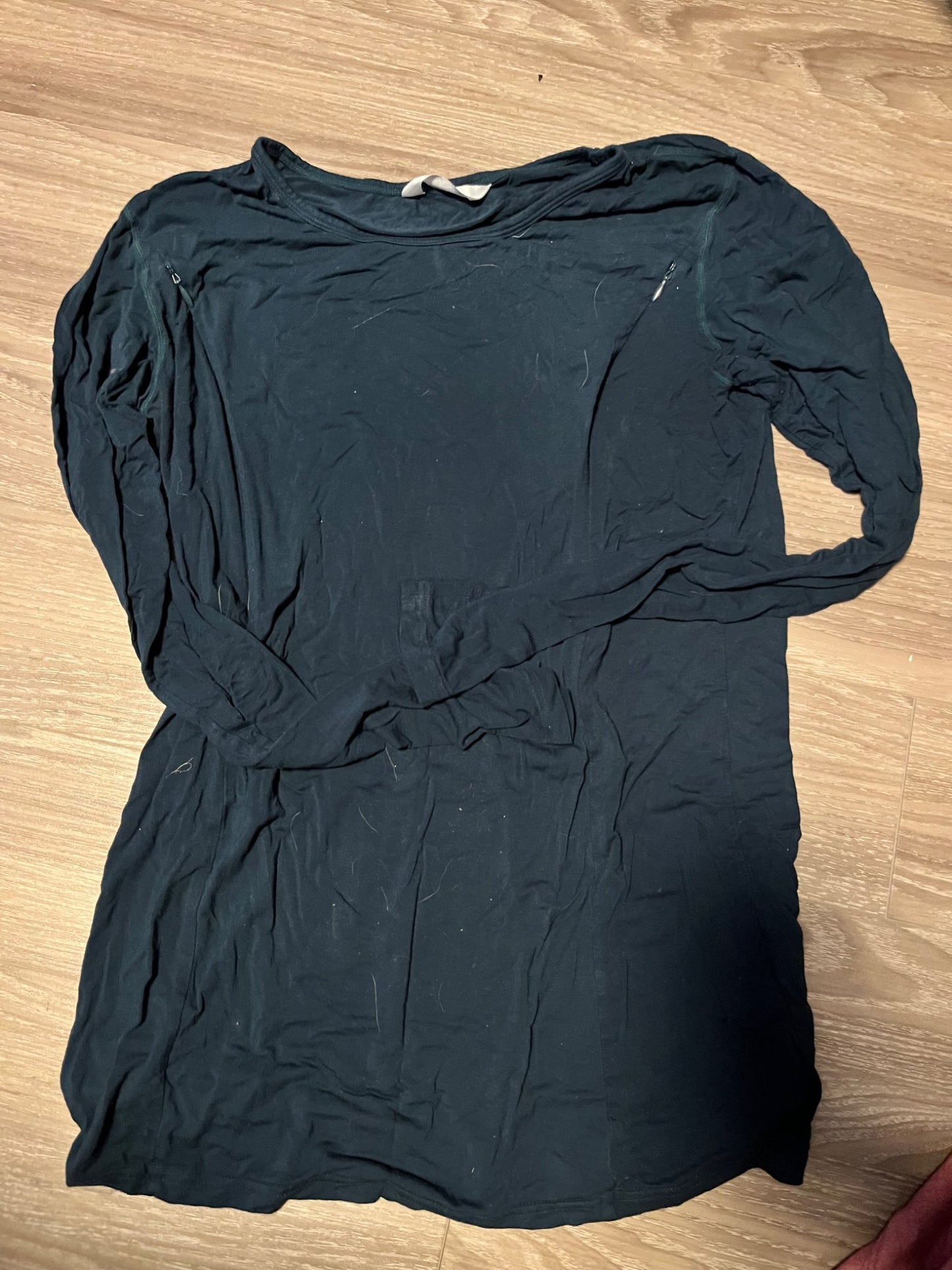Long-sleeve Athletic Nursing Shirts (Set of 2) (Size S), Maternity S (4-6)