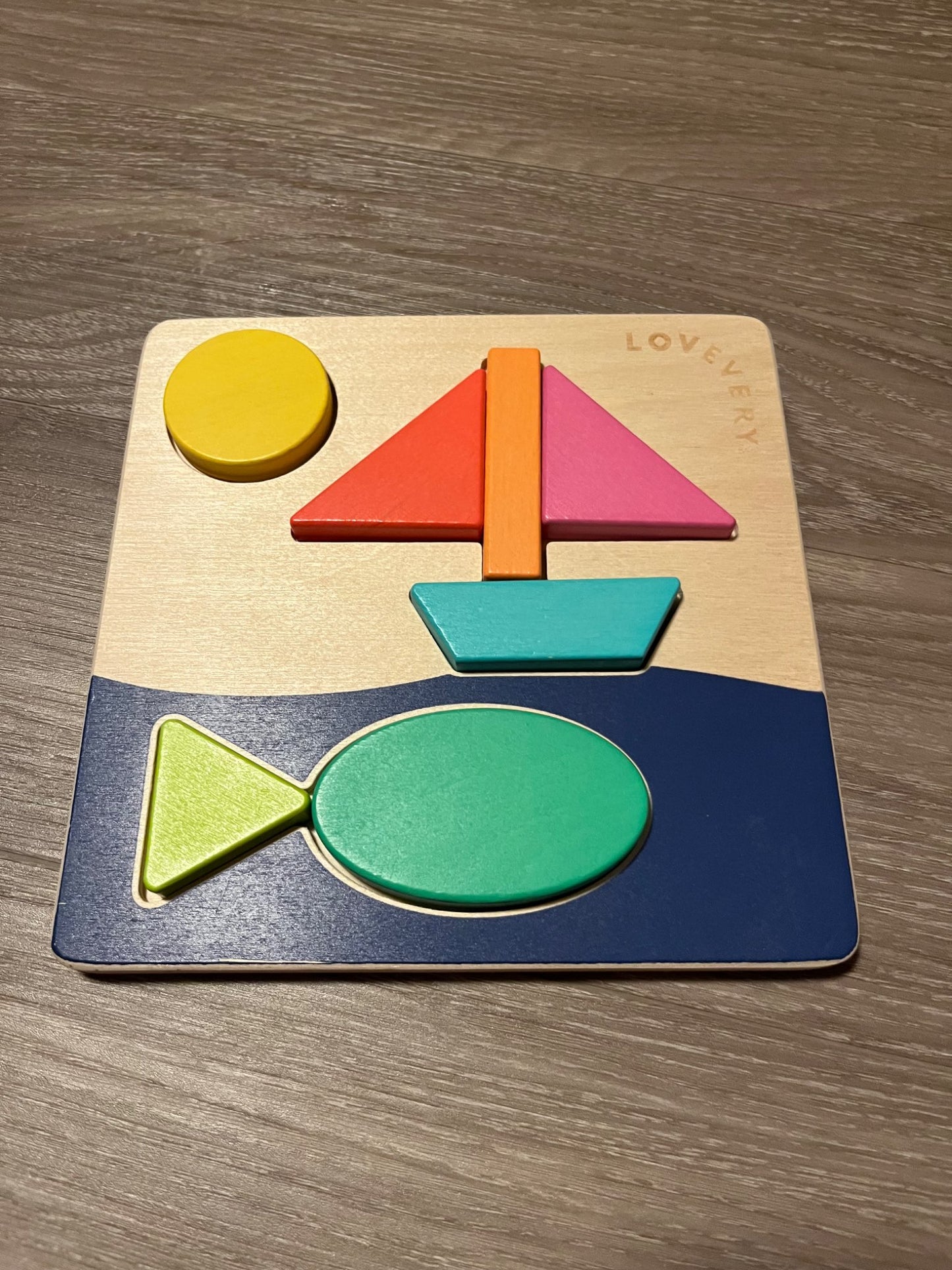 Double Sided Sunny Day Wooden Lovevery Puzzle