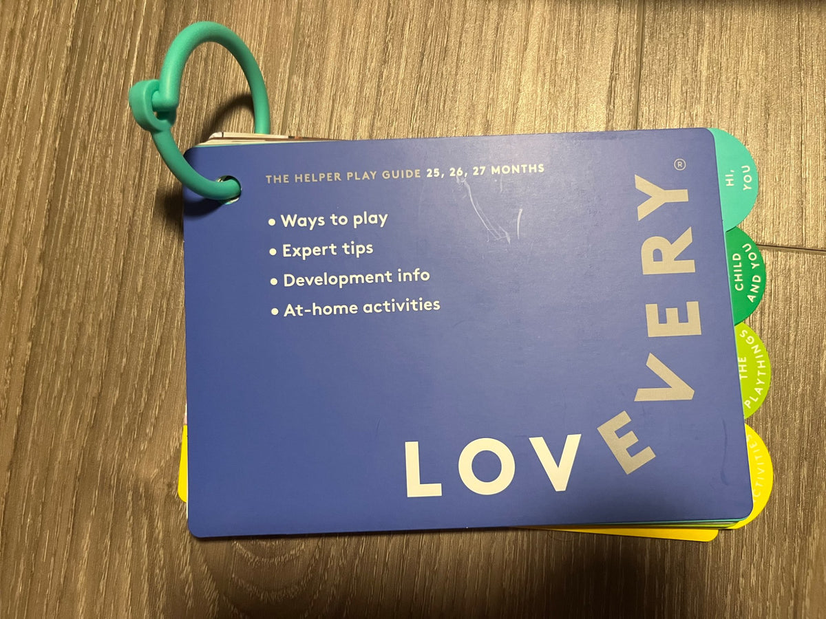 Lovevery “The Helper” Easy to Follow Tips Guide (25-27M)