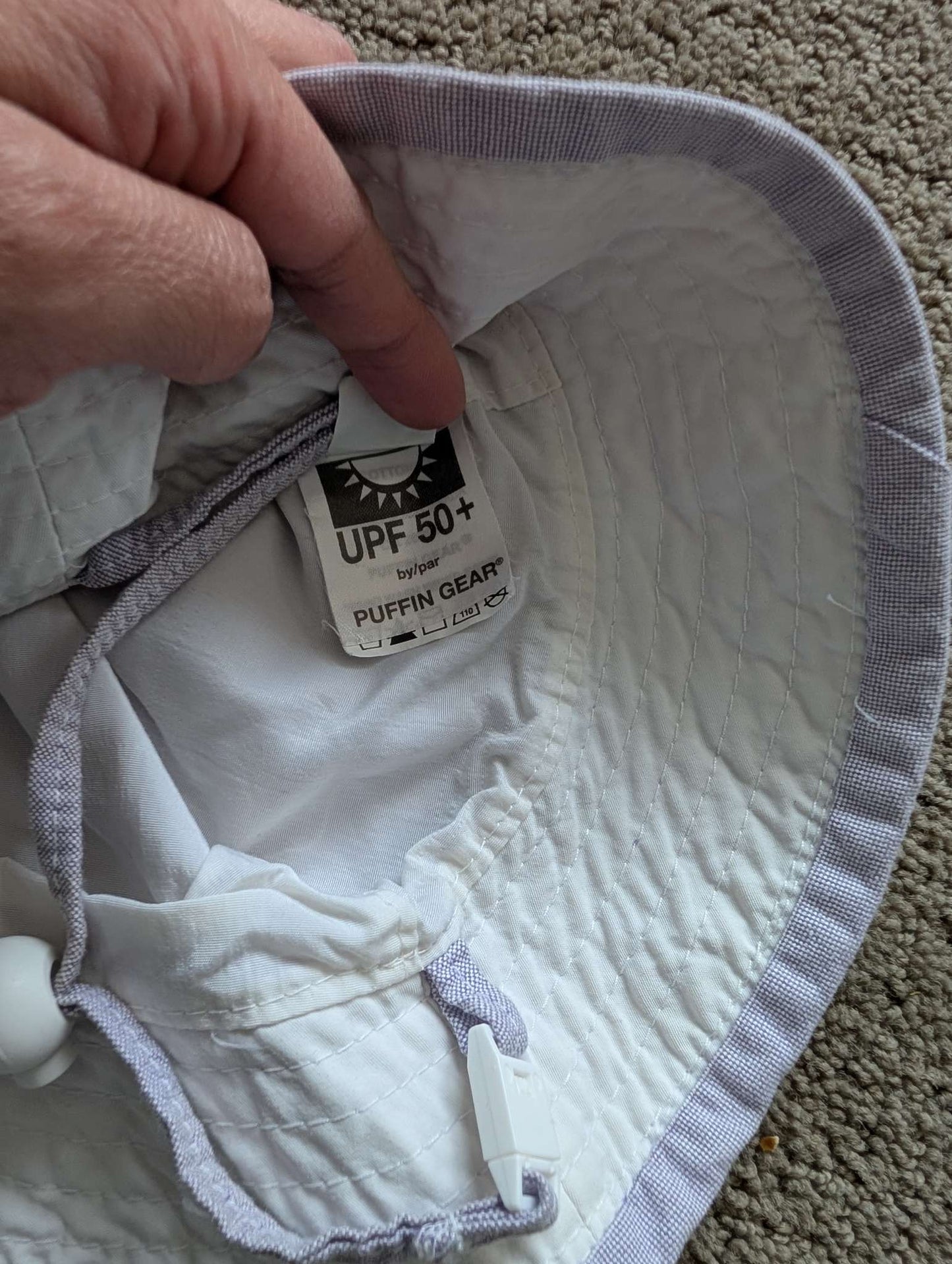 Puffin Gear 6 month purple sun hat