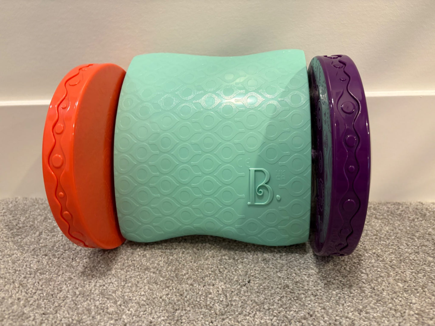 B. toys Baby Toy Mirror with Rolling Sensory Wheels, 0+ Months