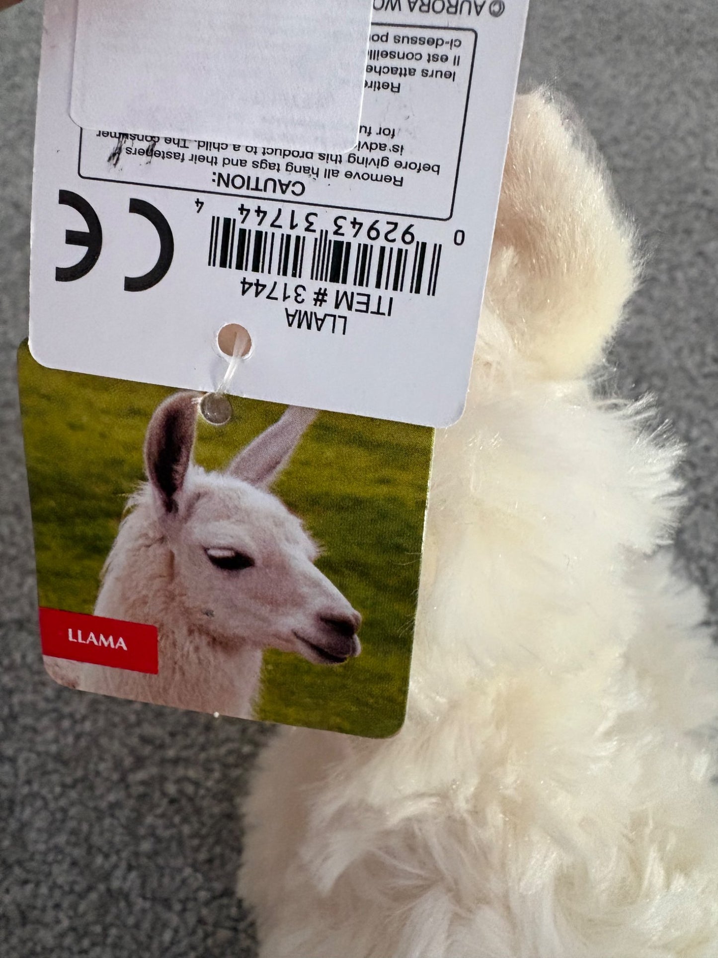 Aurora Llama Mini Flopsie Plush Stuffed Animal, NWT