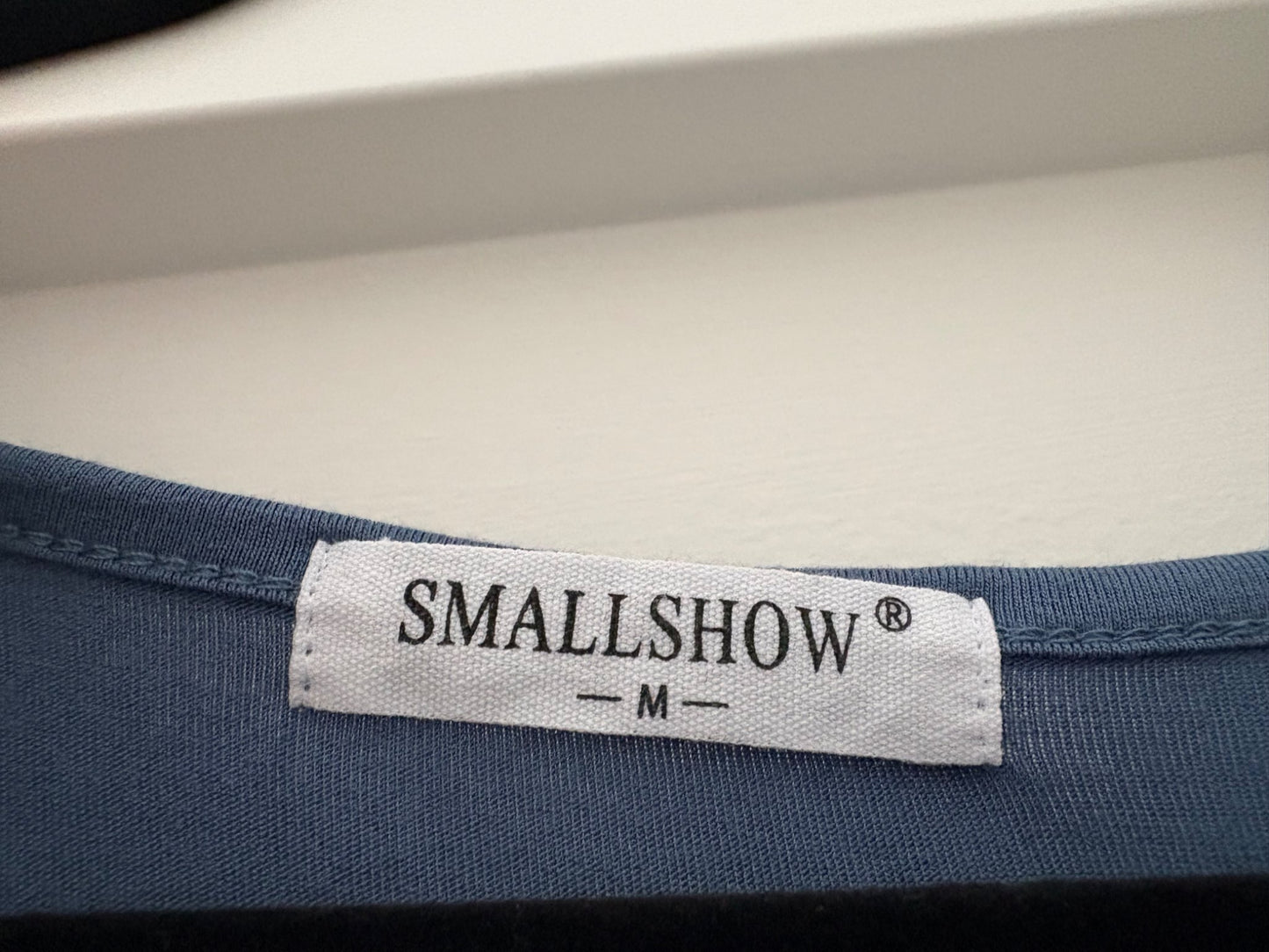 Smallshow Women's Maternity Nursing Split Long Dress for Breastfeeding, Blue grey, Size M, Maternity M (8-10)