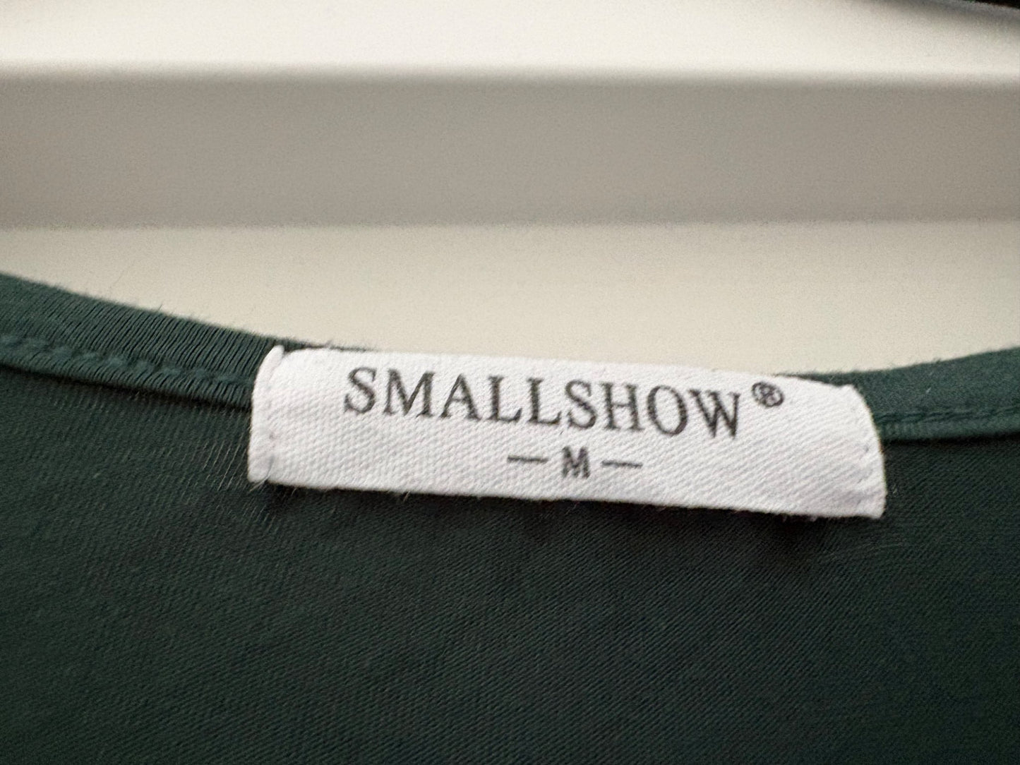 Smallshow Women's Short Sleeve Nursing Dress for Breastfeeding, Dark Green, Size M, Maternity M (8-10)