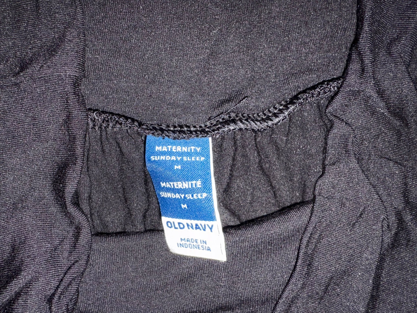 Old Navy Maternity Rollover-Waist Ultra-Soft Sunday Sleep Jogger Pants, Black, Size M, Maternity M (8-10)