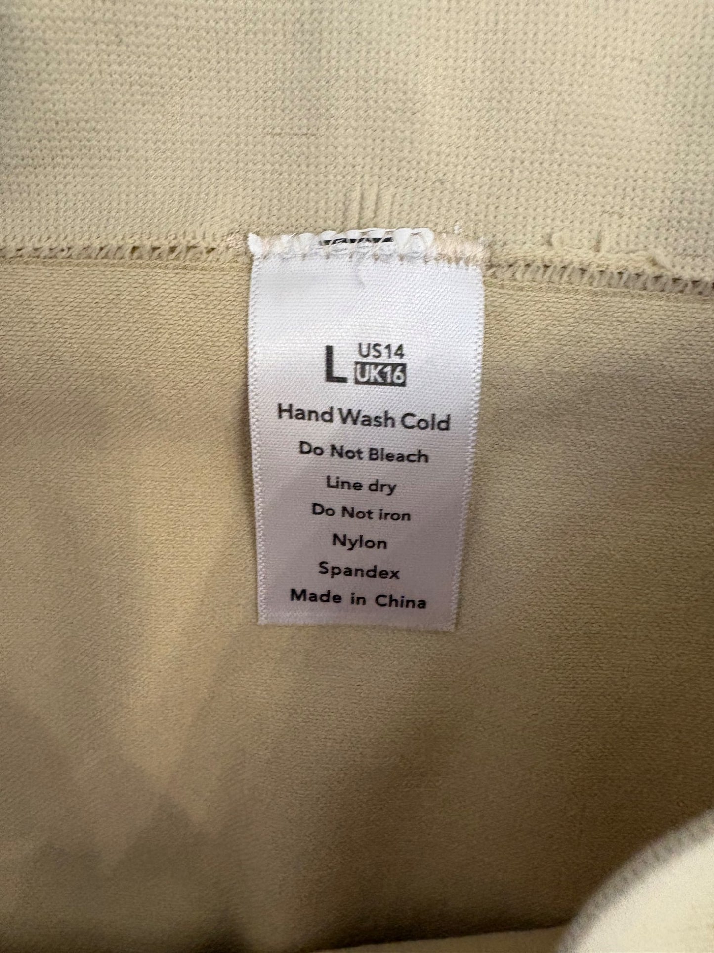 Franato Maternity Shapewear Seamless Pregnancy High Waist Shorts, Beige, Size L, Maternity L (12-14)