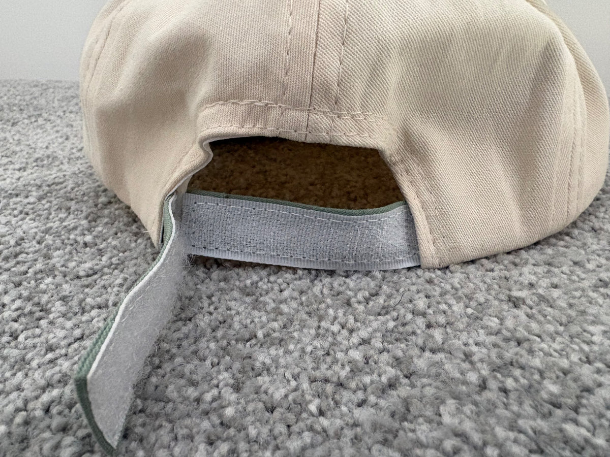 Baby Bear Cap, Green Bear Ears, Adjustable Velcro Back for Sizing