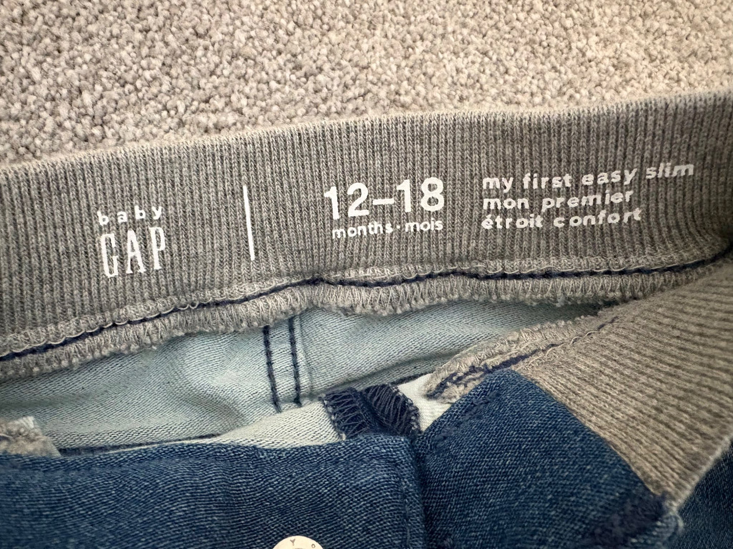 Baby Gap My First Jeans, Light Wash, 12-18 months, Kids 18 Month (12-18M)