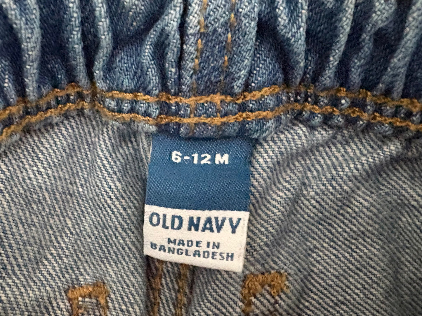 Old Navy Loose Jeans, Blue, 6-12 months, Kids 12 Month (9-12M)