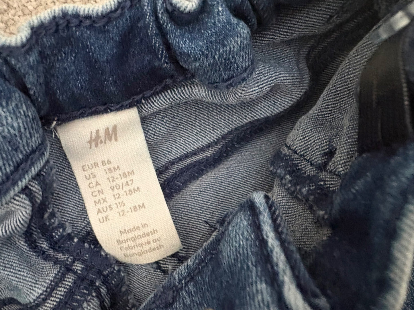 H&M 2-Pack Jeans, Blue/Black, 12-18 months, Kids 18 Month (12-18M)